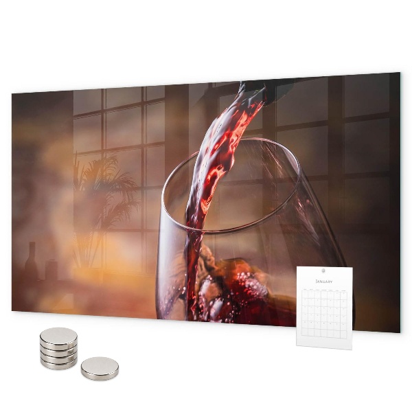 Magnettafel Ein Glas Wein
