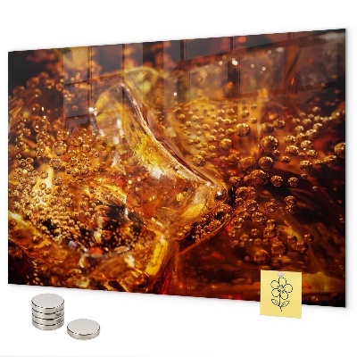 Magnettafel Nahaufnahme des Getränks
