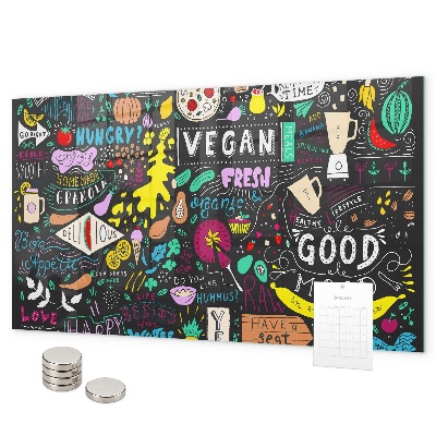 Magnetwand Abstrakte Inschriften