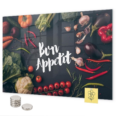 Magnetwand Die Inschrift Bon appetit