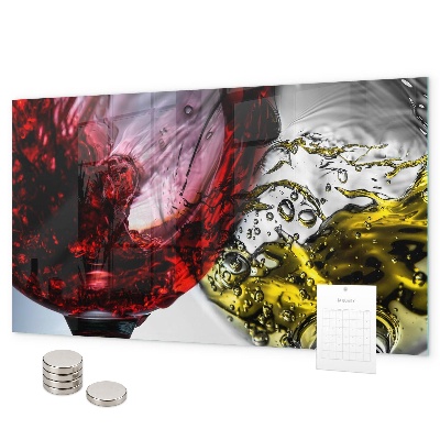 Magnetwand Gläser Wein