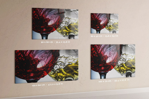 Magnetwand Gläser Wein
