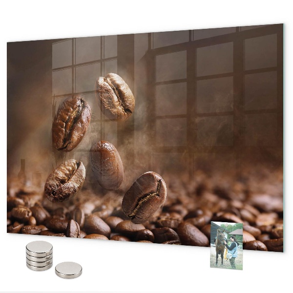 Magnetwand Kaffeebohnen