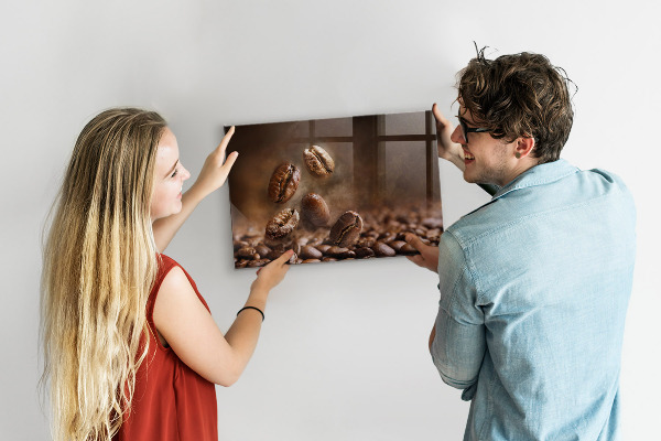 Magnetwand Kaffeebohnen
