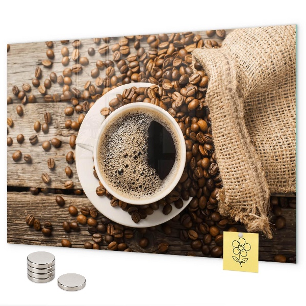 Magnettafel Eine Tüte Kaffee