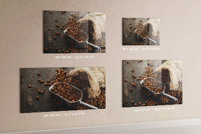 Magnettafel Eine Tüte frischer Kaffee