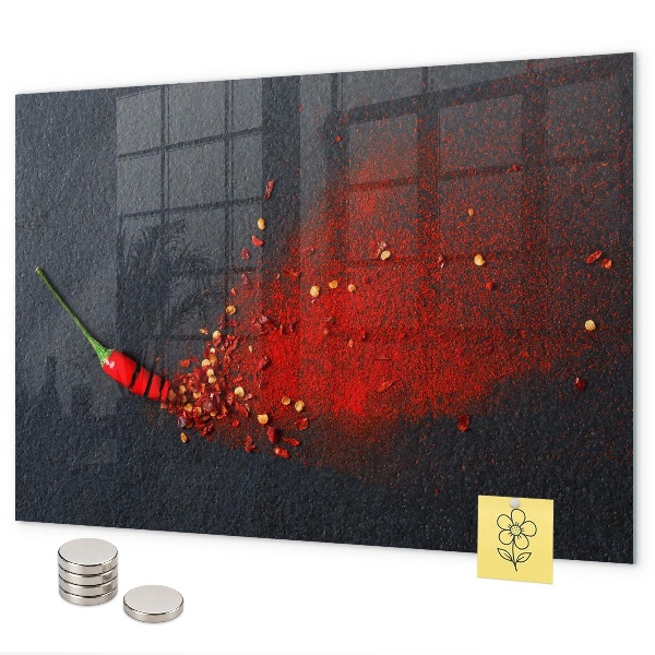 Magnettafel Rote Gewürze