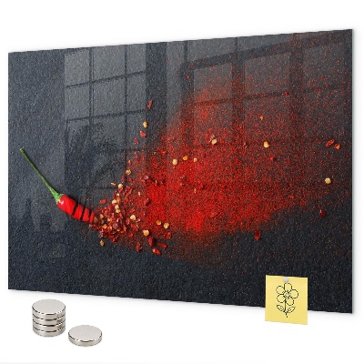 Magnettafel Rote Gewürze