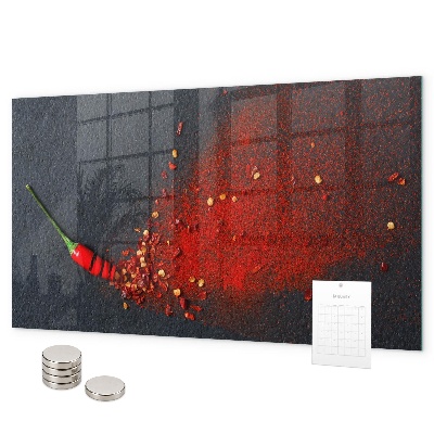 Magnettafel Rote Gewürze
