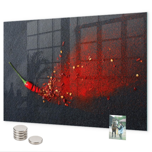 Magnettafel Rote Gewürze