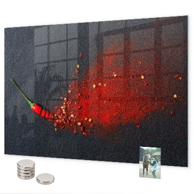 Magnettafel Rote Gewürze