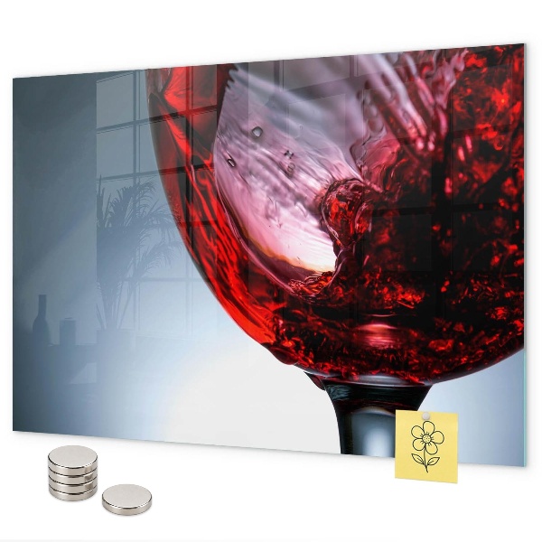 Magnetwand Glas Wein