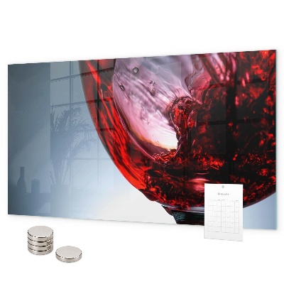 Magnetwand Glas Wein