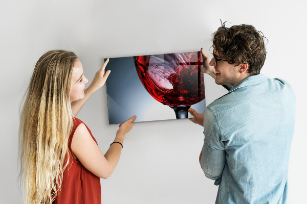Magnetwand Glas Wein