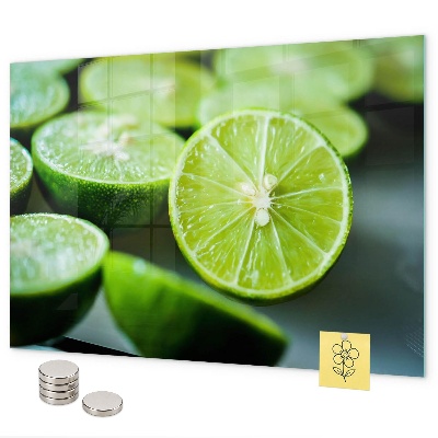 Magnetwand Limettenscheiben