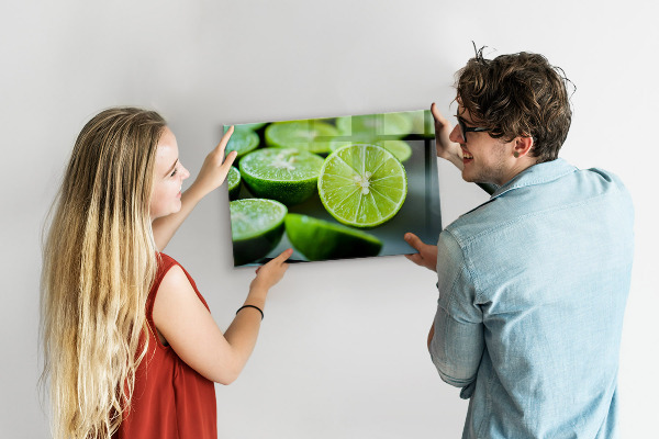 Magnetwand Limettenscheiben