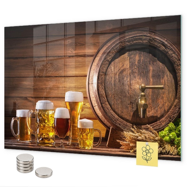 Magnettafel Ein Fass Bier