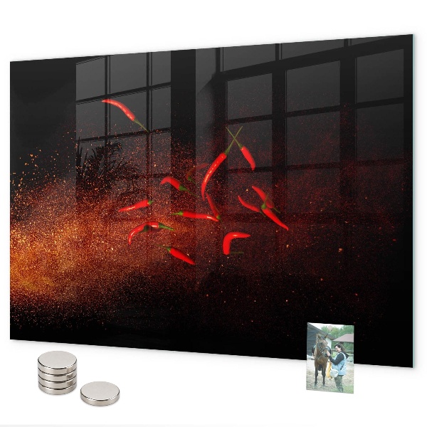 Magnetwand Chilischoten