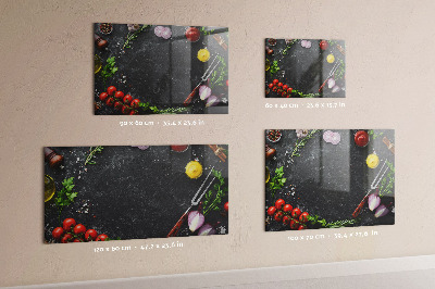Magnetwand Gemüse auf der Theke