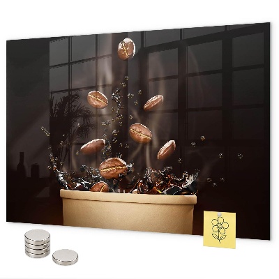 Magnettafel Heißer Kaffee
