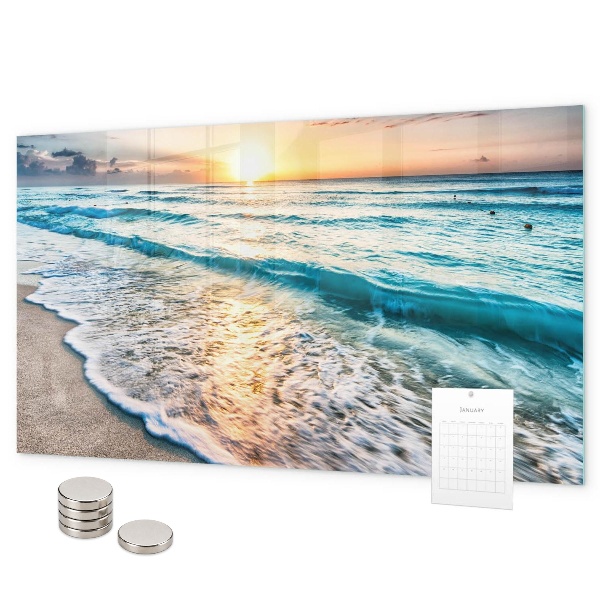 Magnettafel Meeressand am Strand