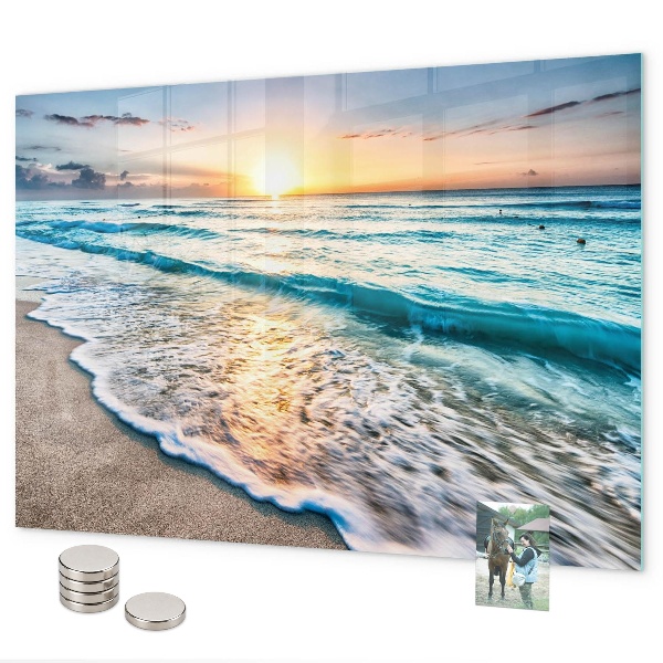 Magnettafel Meeressand am Strand