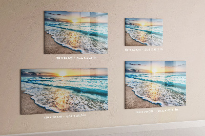 Magnettafel Meeressand am Strand