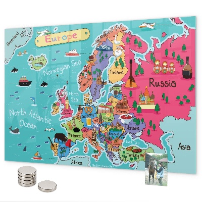 Magnetwand Karte von Europa