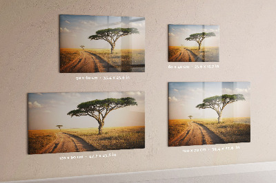 Magnetwand Afrikanische Landschaft