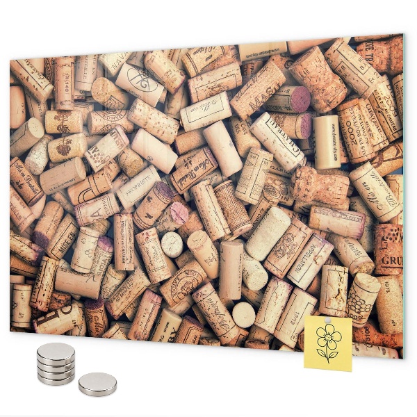 Magnettafel Weinkorken