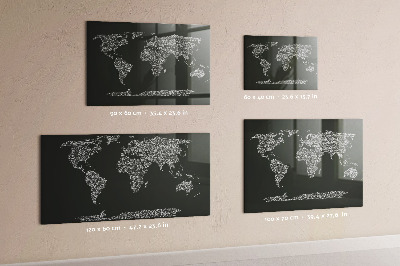 Magnettafel Namen der Kontinente