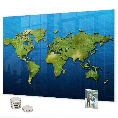 Magnettafel Weltkarte