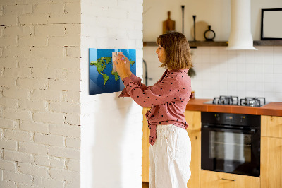 Magnettafel Weltkarte
