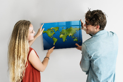 Magnettafel Weltkarte