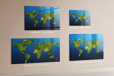 Magnettafel Weltkarte