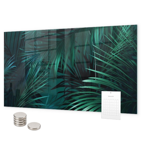 Magnettafel Tropische Blätter