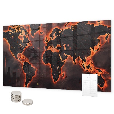 Magnettafel Weltkarte