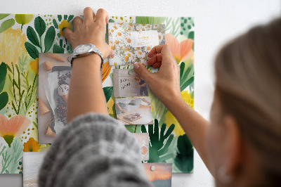 Magnettafel Aquarellblumen