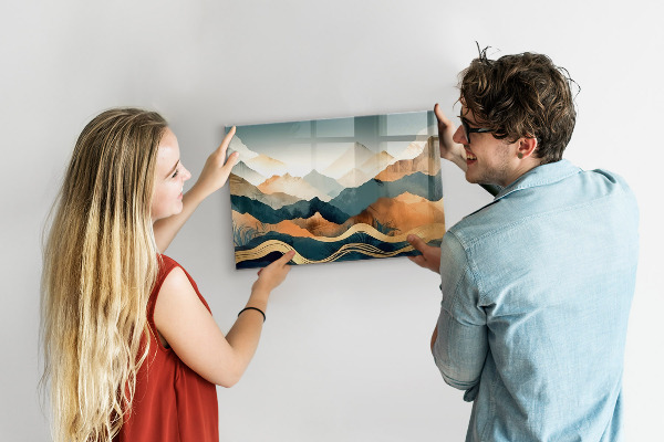 Magnetwand Berglandschaft