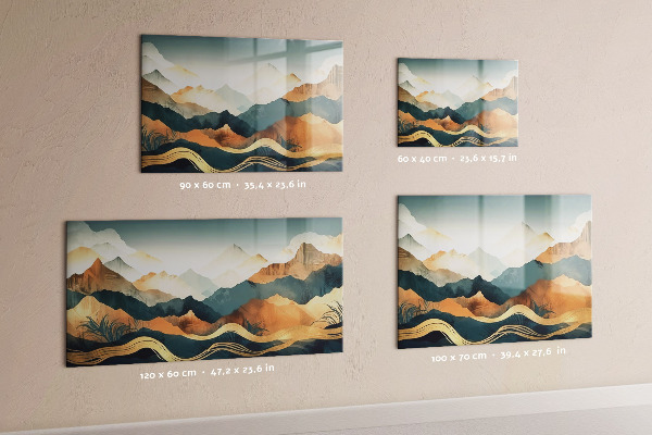Magnetwand Berglandschaft