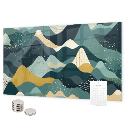 Magnetwand Illustrative Berge