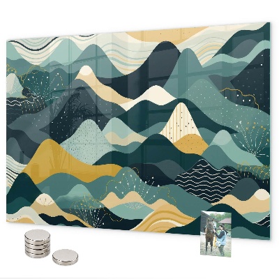 Magnetwand Illustrative Berge
