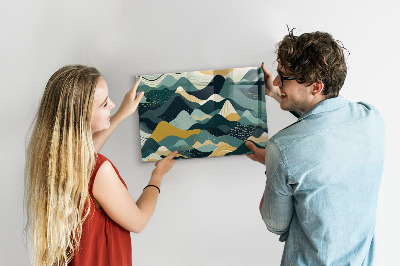 Magnetwand Illustrative Berge