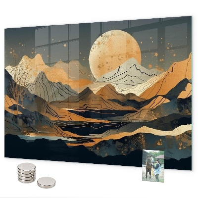 Magnetwand Abstrakte Landschaft