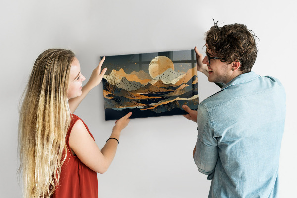 Magnetwand Abstrakte Landschaft