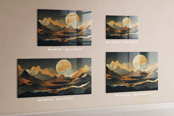 Magnetwand Abstrakte Landschaft
