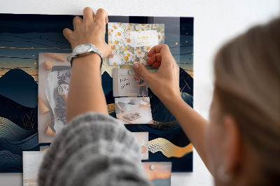 Magnettafel Sonnenuntergangslandschaft