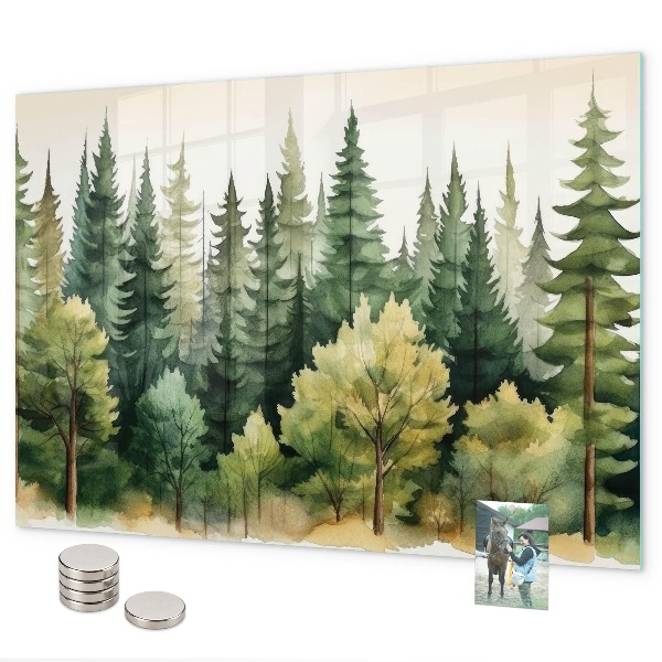 Magnettafel Waldlandschaft