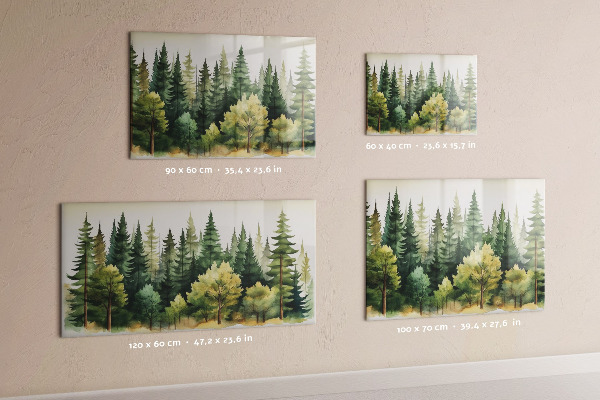 Magnettafel Waldlandschaft