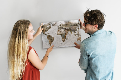 Magnettafel Karte der alten Welt